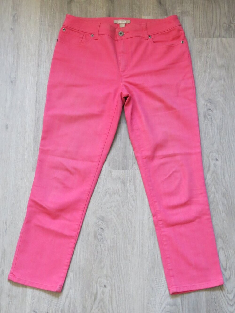 Chico's Pink Cropped Capri Ankle Jeans Pants - Size 0.5 (Small/ 6 US)